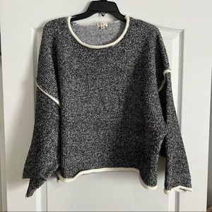 Black oversized sweater